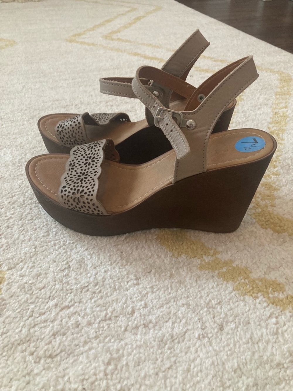 Mariella Leather Wedges